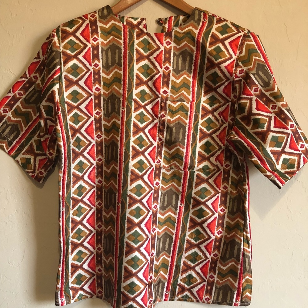 Vintage Tribal Print Top